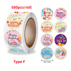 500pcs Round Stickers Seals Labels for Christmas Halloween Thank You