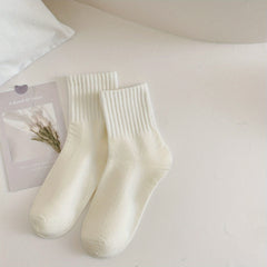 6 Pairs Striped Letter Print Socks Women's Stockings