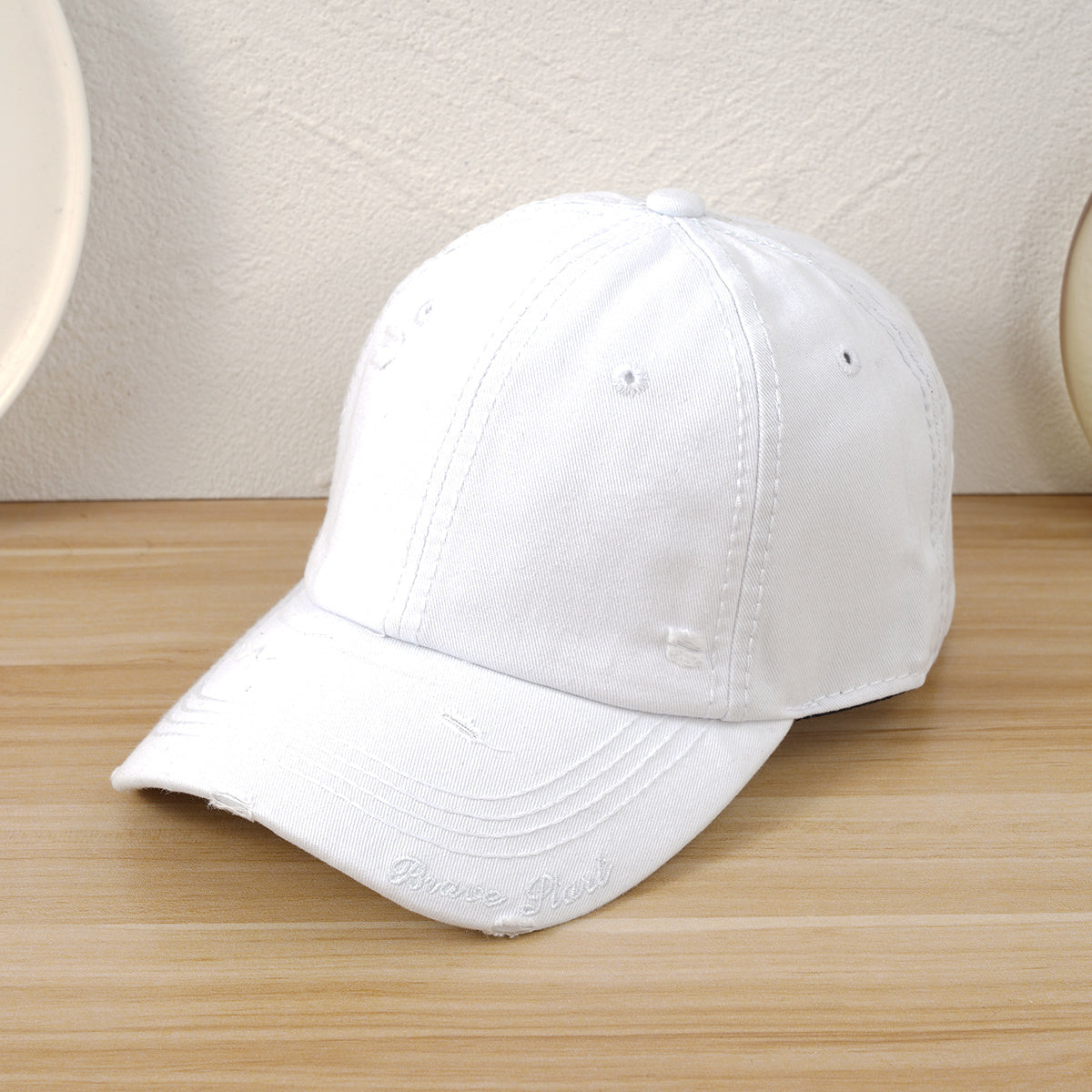 Letter Embroidery Unisex Baseball Cap Adjustable Casual Style Hat F