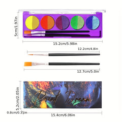 UV Water Soluble Body Paint Halloween Makeup Palette
