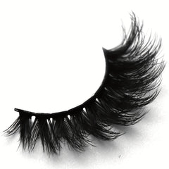 4 Pairs Fluffy Wispy False Eyelashes Daily Cat Cross Style
