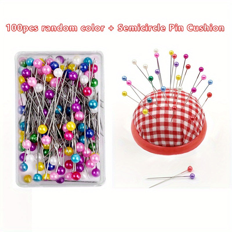 2pcs DIY Ball Needles Pin Cushion Wrist Belt Sewing Tools