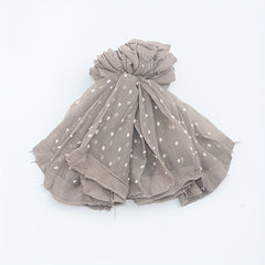 Girls Dot Transparent Silk Crew Socks for Summer