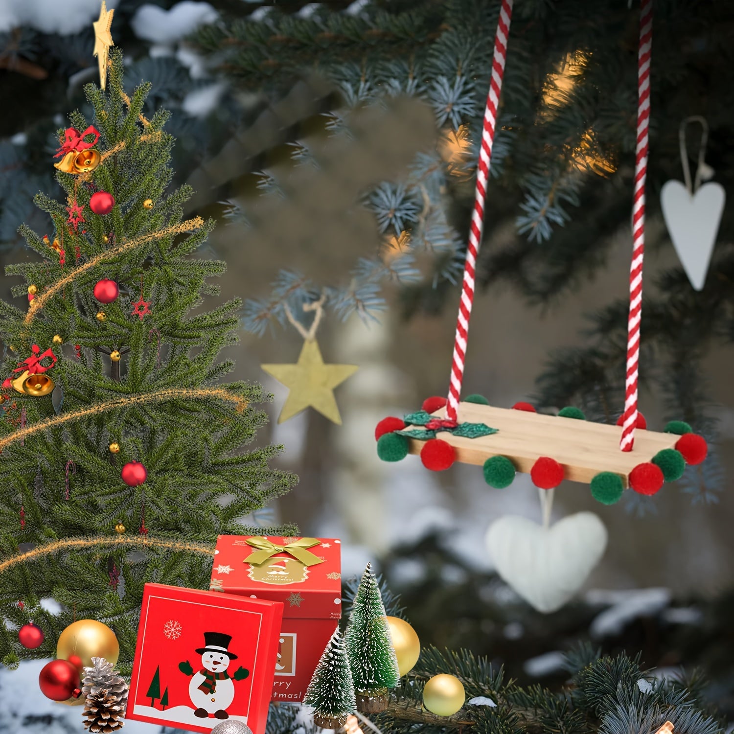 Doll Hanging Rope For Elf Doll Christmas Ornament Accessory