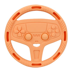 Orange Silicone Toy Steering Wheel for Boys & Girls Educational Toy
