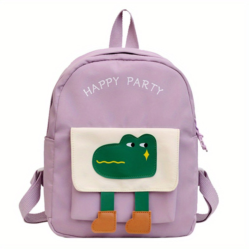 Cartoon Crocodile Kindergarten Bag Boys And Girls Schoolbag