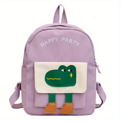 Cartoon Crocodile Kindergarten Bag Boys And Girls Schoolbag