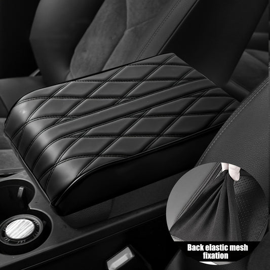 Car Armrest Heightening Pad PU Leather Universal Memory Cotton Armrest Box Pad