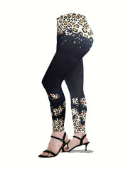  Leopard Print Top & Leggings Set