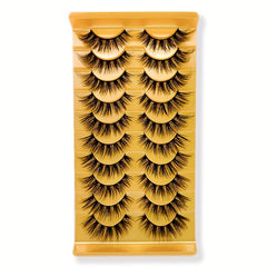 3D Faux Mink Lashes Natural Dramatic Volume Eyelash Extension Fluffy Cat Eye