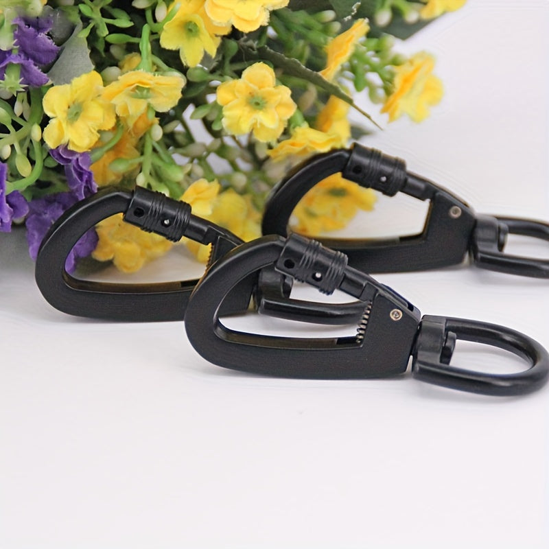 D Type Buckle Carabiner Swivel Ring Auto Locking