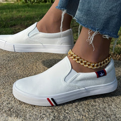 Men's Breathable Canvas Slip On Shoes for Jogging