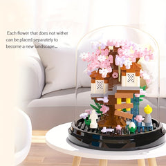 Four Seasons Tree House Small Building Blocks Ornament
