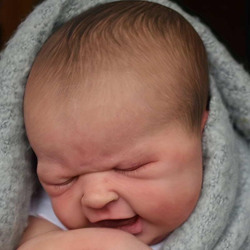 19 Inch Reborn Baby Doll with 3D Skin Painted Hair Visible Veins