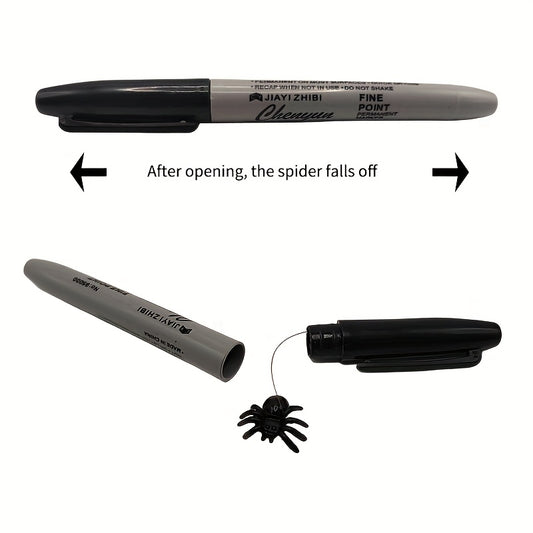Magic Pen Prank Gift Lightweight Plastic Realistic Spider Dispensing Gadget