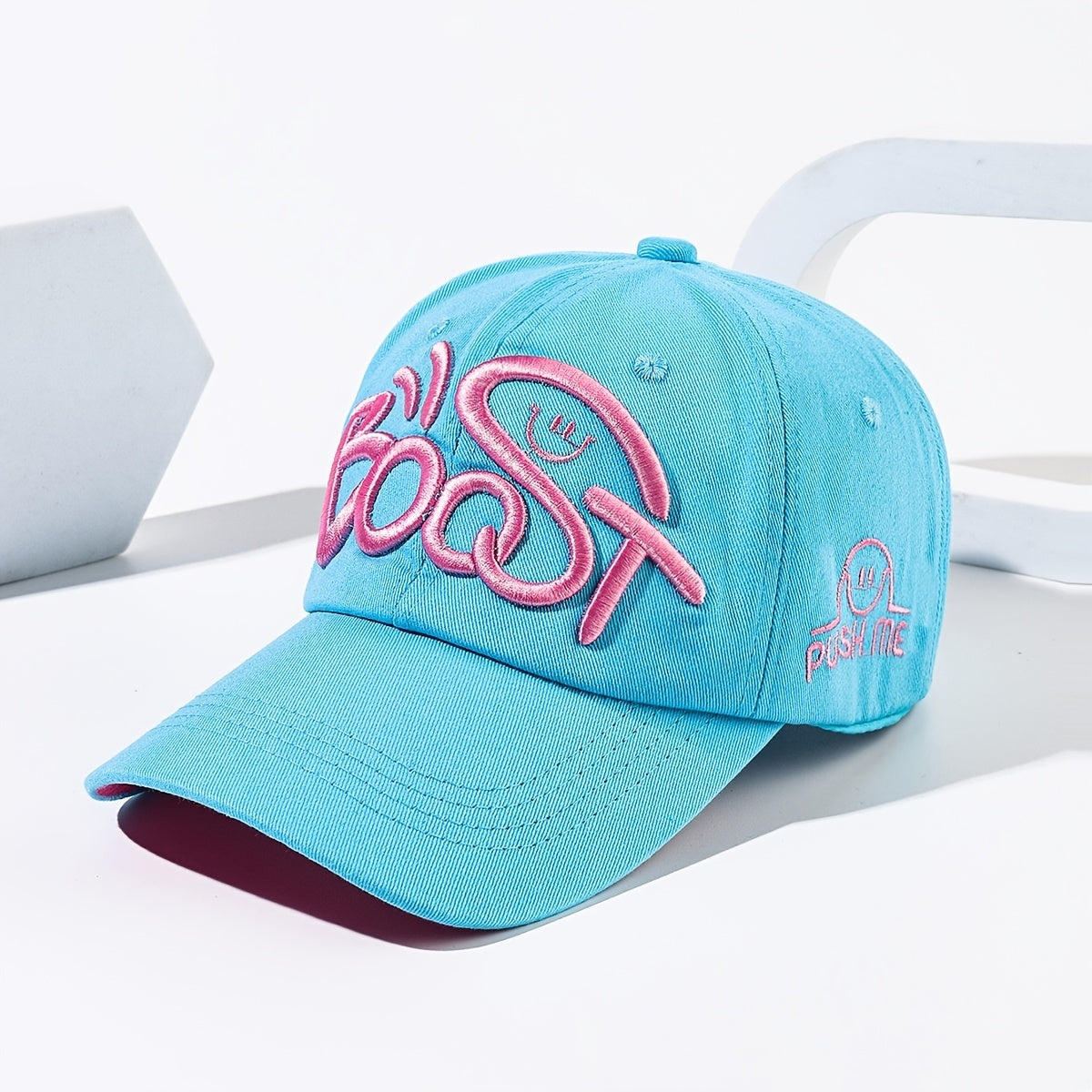 Expression Embroidery Baseball Cap Casual Sports Hat Adjustable Cotton Sun