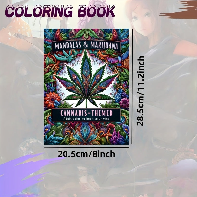 Adult Coloring Book Floral Patterns Single Sided Pages