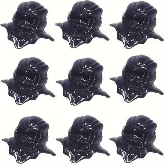9pcs Mini Warrior Helmets & Headscarves Set for DIY Building Blocks