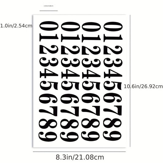 40 Vinyl Number Decals for Mailbox, Garage Door, Freight Box