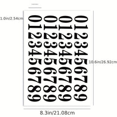 40 Vinyl Number Decals for Mailbox, Garage Door, Freight Box
