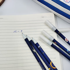 6pcs Astronaut Gel Pens 0 5mm Erasable & Minimalist