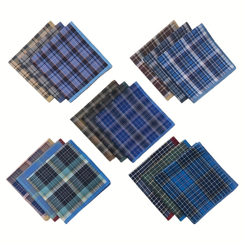Men's Plaid Handkerchief Bundle - Outdoor Dinner Party Essential