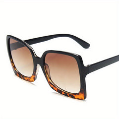 Oversized Square Frame Sunglasses UV400 Gradient Lens Beach Glasses