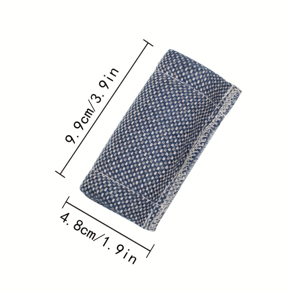 1pc Brown Fine Grid Billiards Wiping Rod Cloth