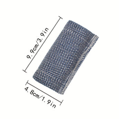 1pc Brown Fine Grid Billiards Wiping Rod Cloth
