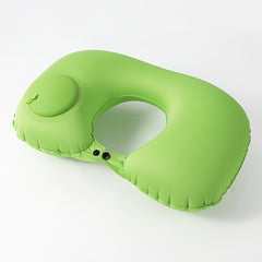 Air Cushion Self Inflating Button Neck Pillow For Travel