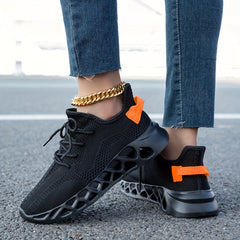Women's Lightweight Breathable Sneakers Low Lace-up Casual Outdoor Sports Shoes