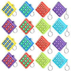 Tic Tac Toe Mini Colorful Nine Grid Keychain Backpack Pendant