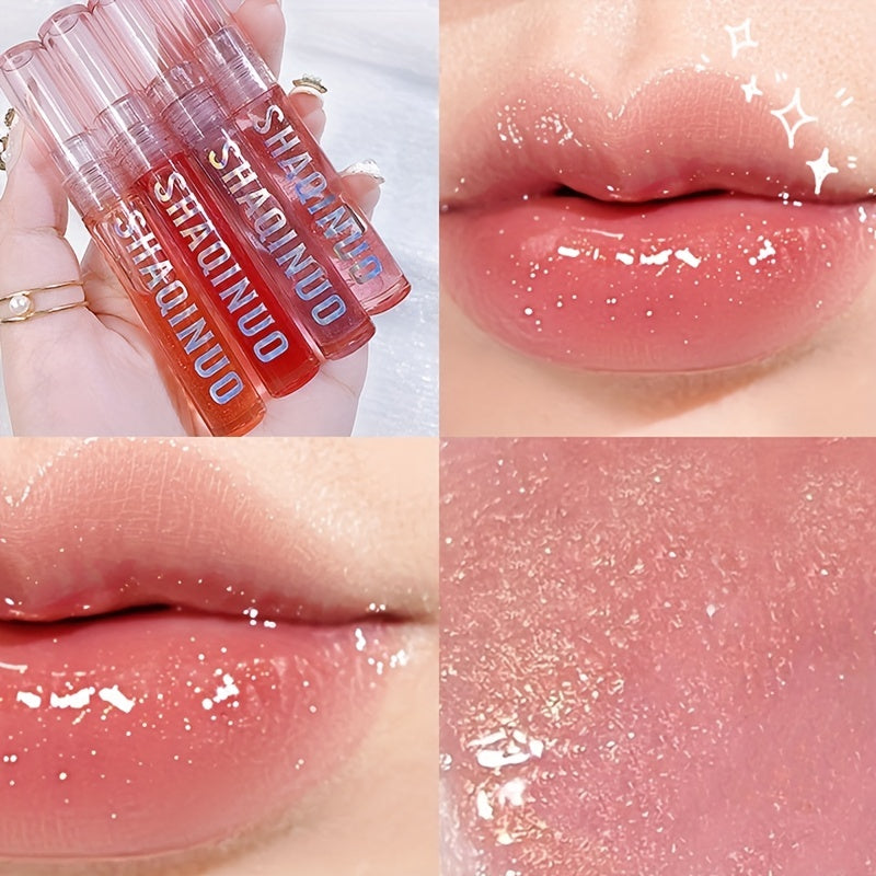 Glazed Lip Gloss Set - Hydrating Plumping Lipstick