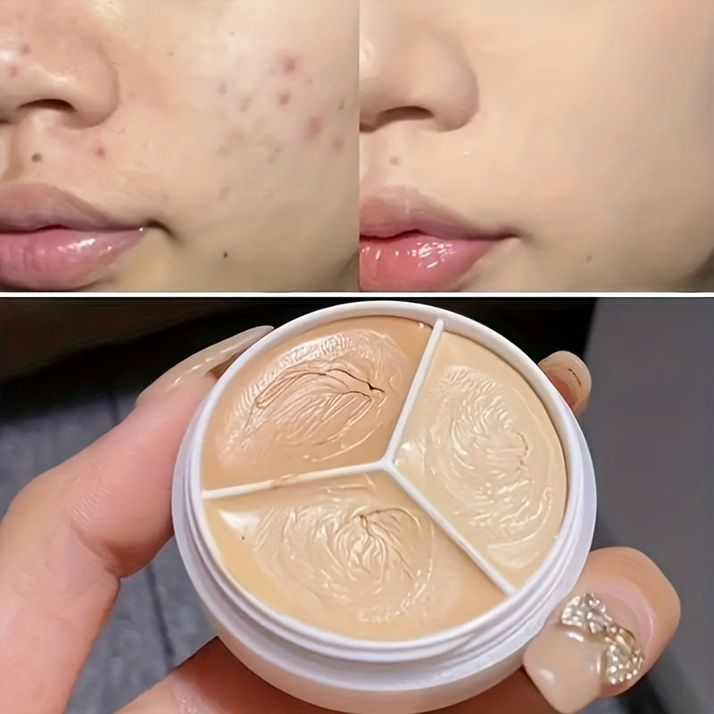Three Concealer Covers Spots Dull Dark Circles Contouring Foundation
