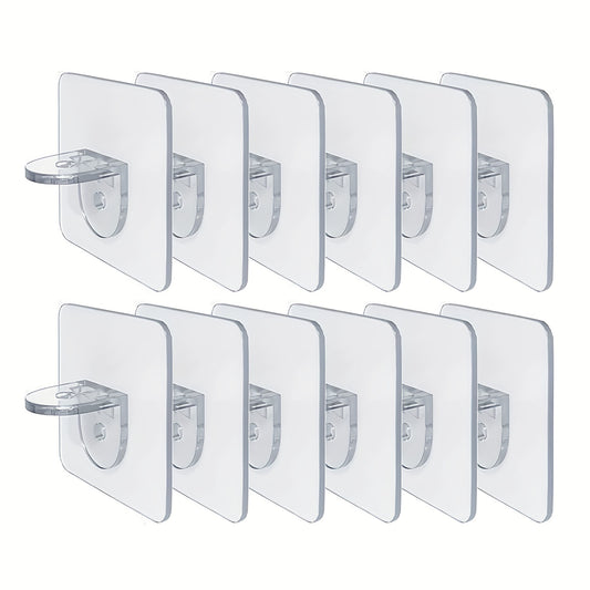 10pcs Partition Holder Shelves Clips for Kitchen Cabinet
