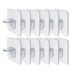 10pcs Partition Holder Shelves Clips for Kitchen Cabinet