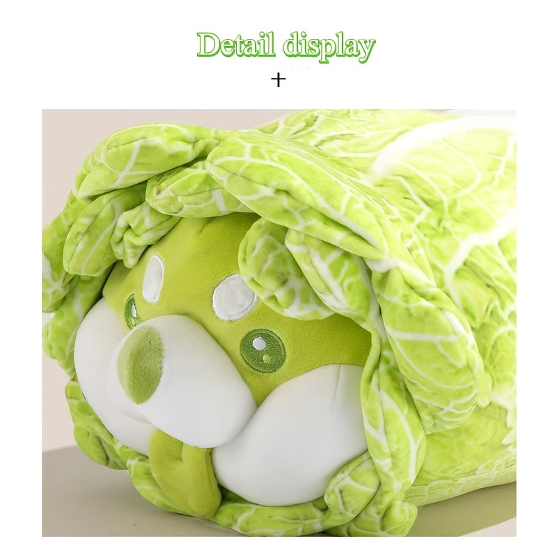 9.84in Cabbage Dog Plush Toy - Shiba Inu Face - Veggie & Pet Blend