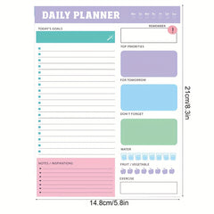 Daily Planner To Do Notes Water Reminder Time