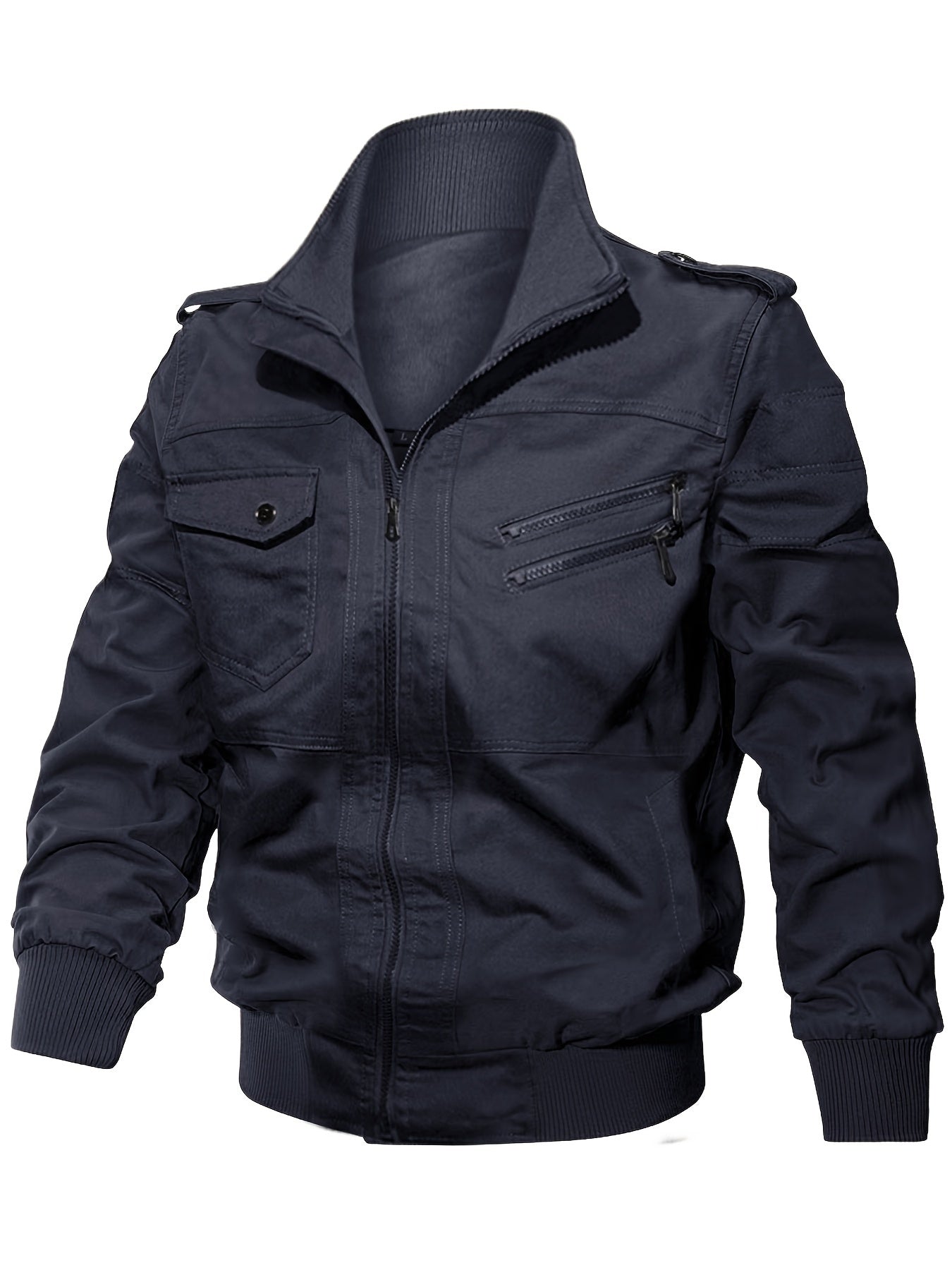 Men's Lightweight Cotton Jacket Military Windbreaker Coat