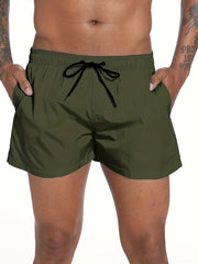 Men's Quick Drying Hawaiian Board Shorts with Mesh Lining & Pockets