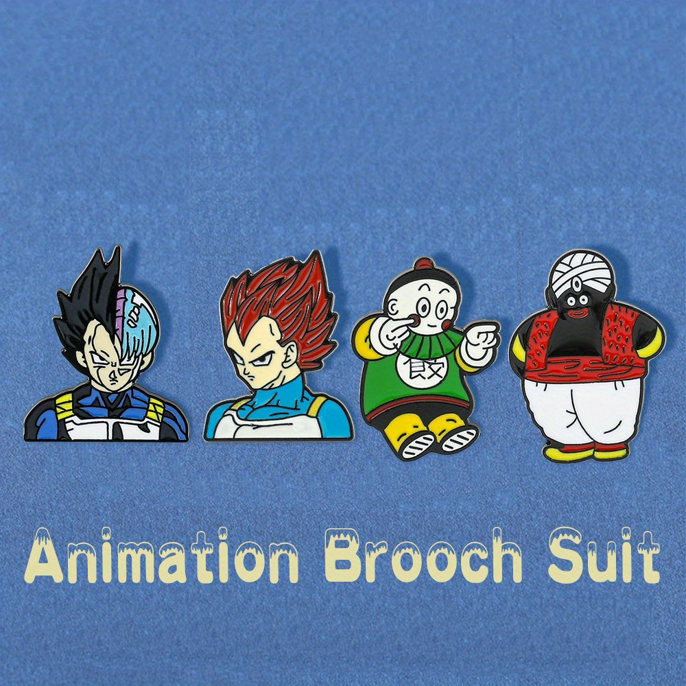 Kids Cartoon Enamel Pin Set for Clothing Hats Backpacks