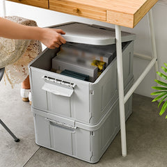 38L Foldable Storage Bin Plastic Dormitory Snack Toy Storage Box