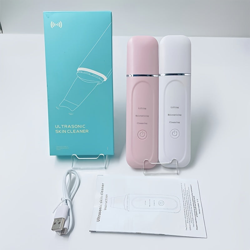 Skin Scrubber Face Spatula Blackhead Remover 3 Modes Facial Pore Deep Cleansing