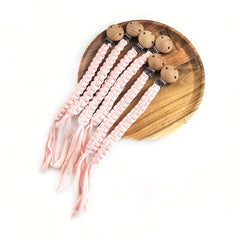 Handwoven Pacifier Chain for Baby Safety and Comfort