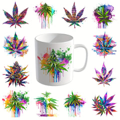 12pcs UV DTF Cup Wrap Transfer Paper for Mug Water Bottle Laptop DIY Decor