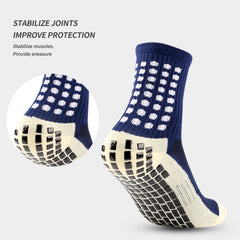 1 Pair Men's Sticky Socks for Football Basketball Sports Padded Grip