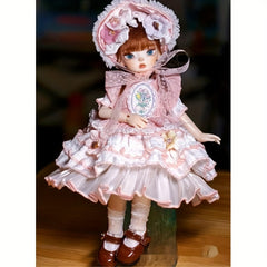 Handcrafted BJD Doll Outfit Set with Delicate Details and Accessories