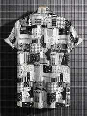Casual Short Sleeve Hawaiian Shirt for Vacation