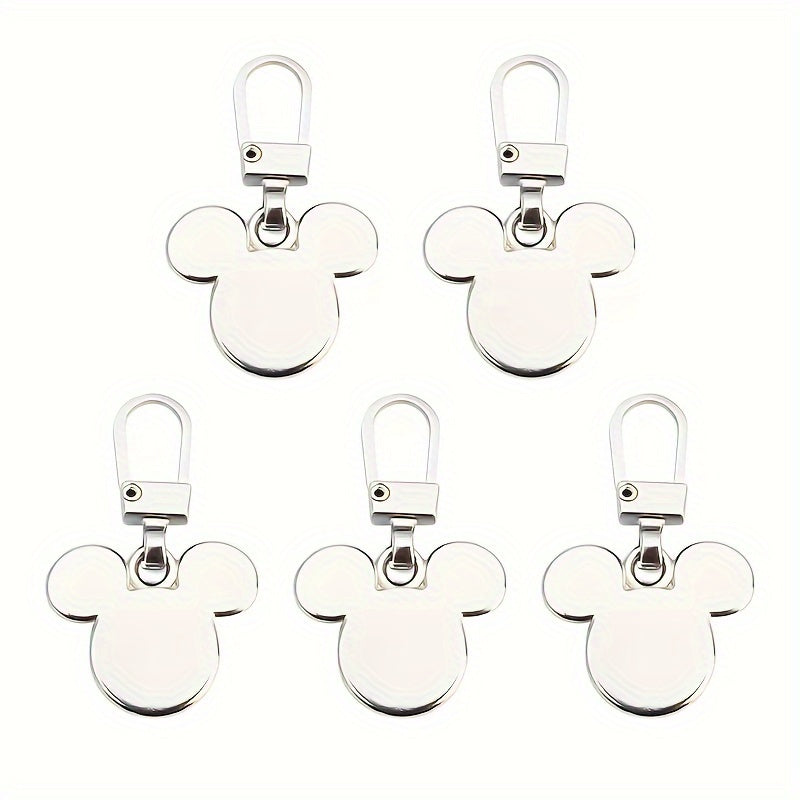 5pcs Small Hole Zipper Pull Tabs Replacement