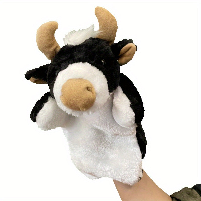 Brown Monkey Plush Toy Interactive Animal Games Realistic Soft Material